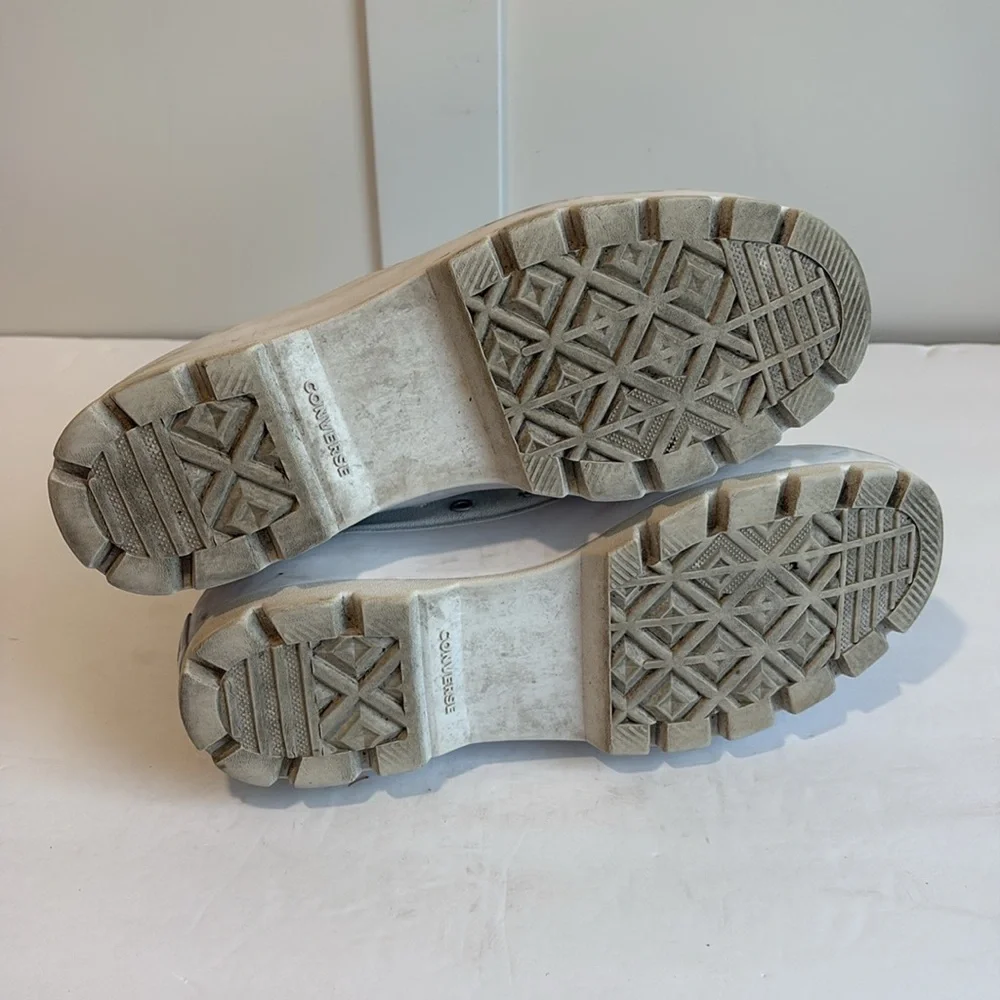 Converse White Lug Sole Platform High Top Sneakers